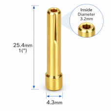 WP-9 TIG COLLET SHORT BRASS 3.2mm